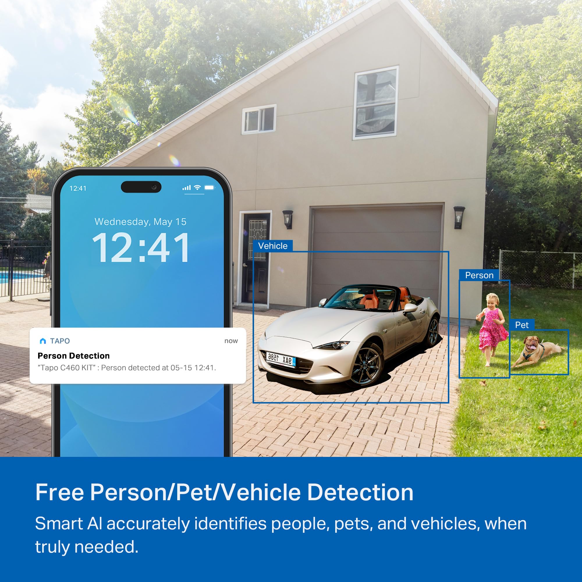 Tapo MagCam 4K Solar, 4K Ultra HD Outdoor Wireless Battery Camera w/Solar Panel – 24/7 Capture, Free Person/Vehicle Detection, Starlight Color Night Vision, Works w/Alexa & Google Home
