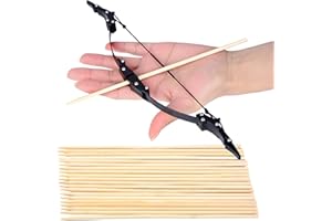 LIMAITY Mini Bow and Arrow Mini Compound Bow Pocket Bow Toothpick Archery with Arrows for for Indoor and Outdoor Shooting Practice Archery Entertainment Fun