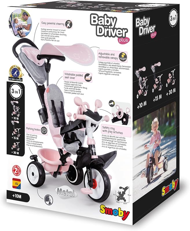 - Baby Driver Comfort Tricycle Pink (741501)