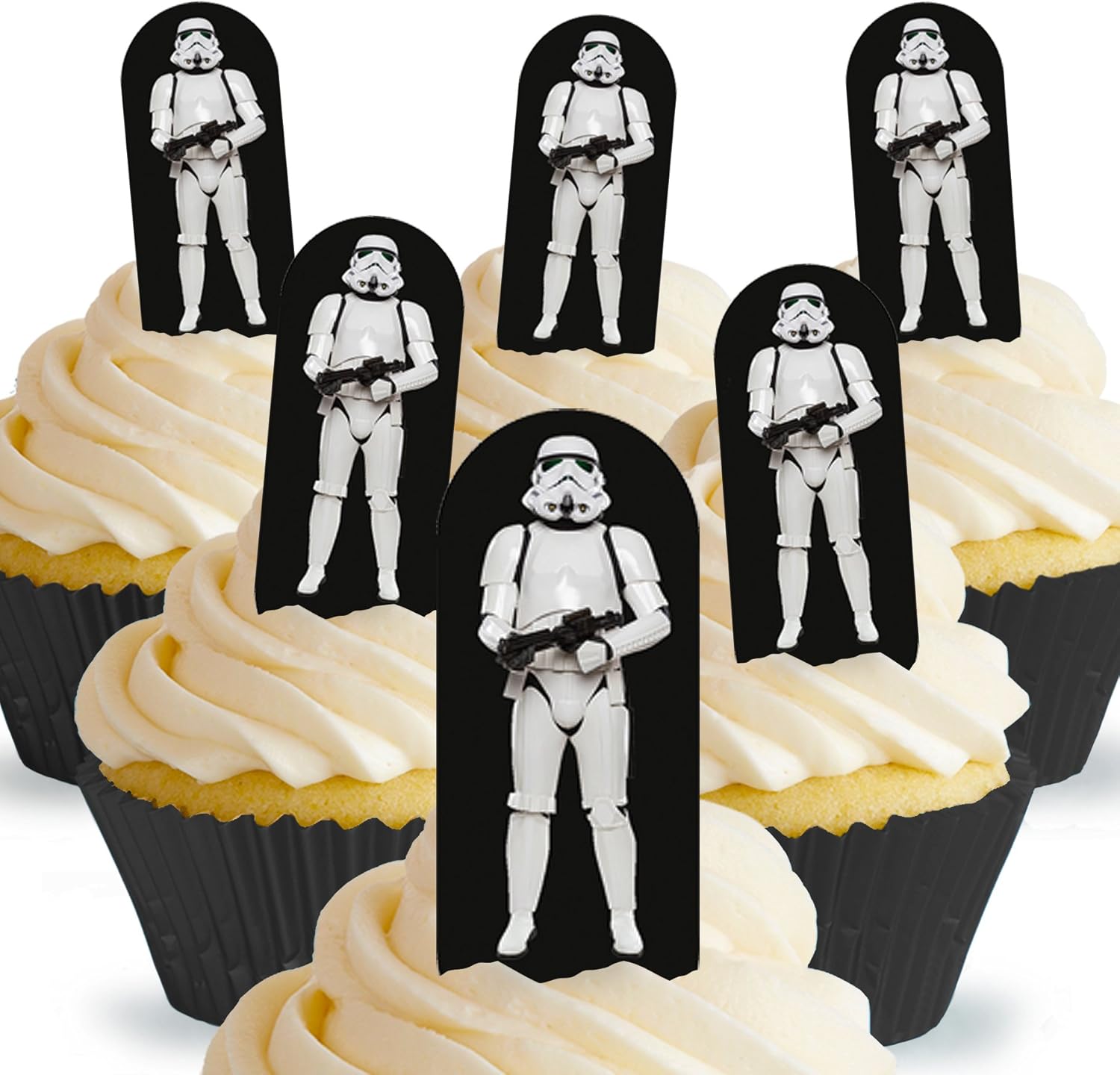 stormtrooper cupcake toppers
