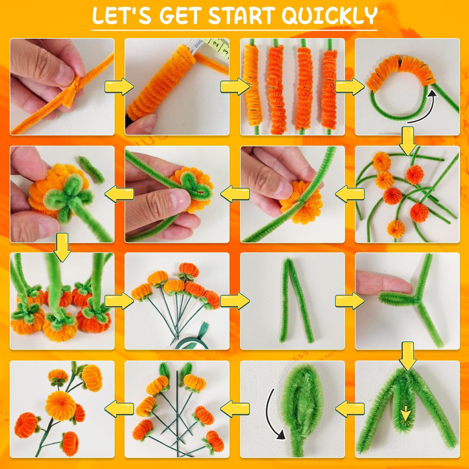 Mnuizu 200pcs Pipe Cleaners, Pipe Cleaners Craft, Multi-Color Chenille Stems for Craft, Multi-Color Fuzzy Sticks for DIY Art & Creative Crafts Decorations (20 Colors)