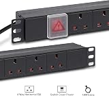 Dynamode 6 Way Horizontal 13A Switched Power Distribution Unit PDU 1.8M Cable view 4