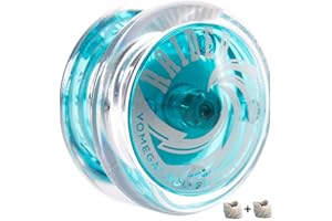 Yomega Raider - Professional Responsive Ball Bearing Yoyo, Great for Kids, Beginners and for Advanced String Yo-Yo Tricks and Looping Play. + Extra 2 Strings & 3 Month Warranty (Light Blue)