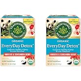 Traditional Medicinals Tea, Organic Everyday Detox Schisandra Berry, Supports Healthy Liver Function, Detox, 16 Tea Bags (Pack of 2)