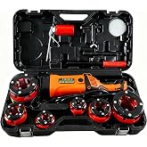 Holdwell S Electric Pipe Threader, 2300W 120V Hand-held Pipe Threading Machine with 6 NPT Dies (1/2"-2"), Copper Motor Portable Threading Kit with Carrying Case