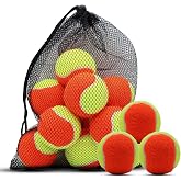 SHYUJAJIE 20 Pack Kid Tennis Balls,25%/50%/75% Low Compression Stage | 3-Stage Training Balls,Ideal for Beginners Kids Youth Practice,with Mesh Bag for Easy Transport