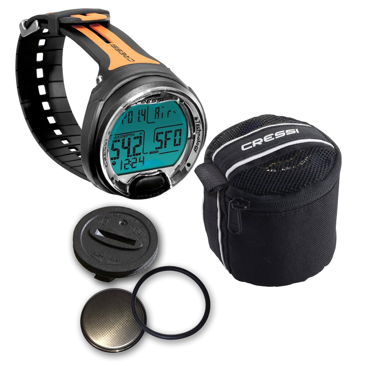 Cressi Leonardo Dive Computer in Set, Orange Amazon.co.uk Sports