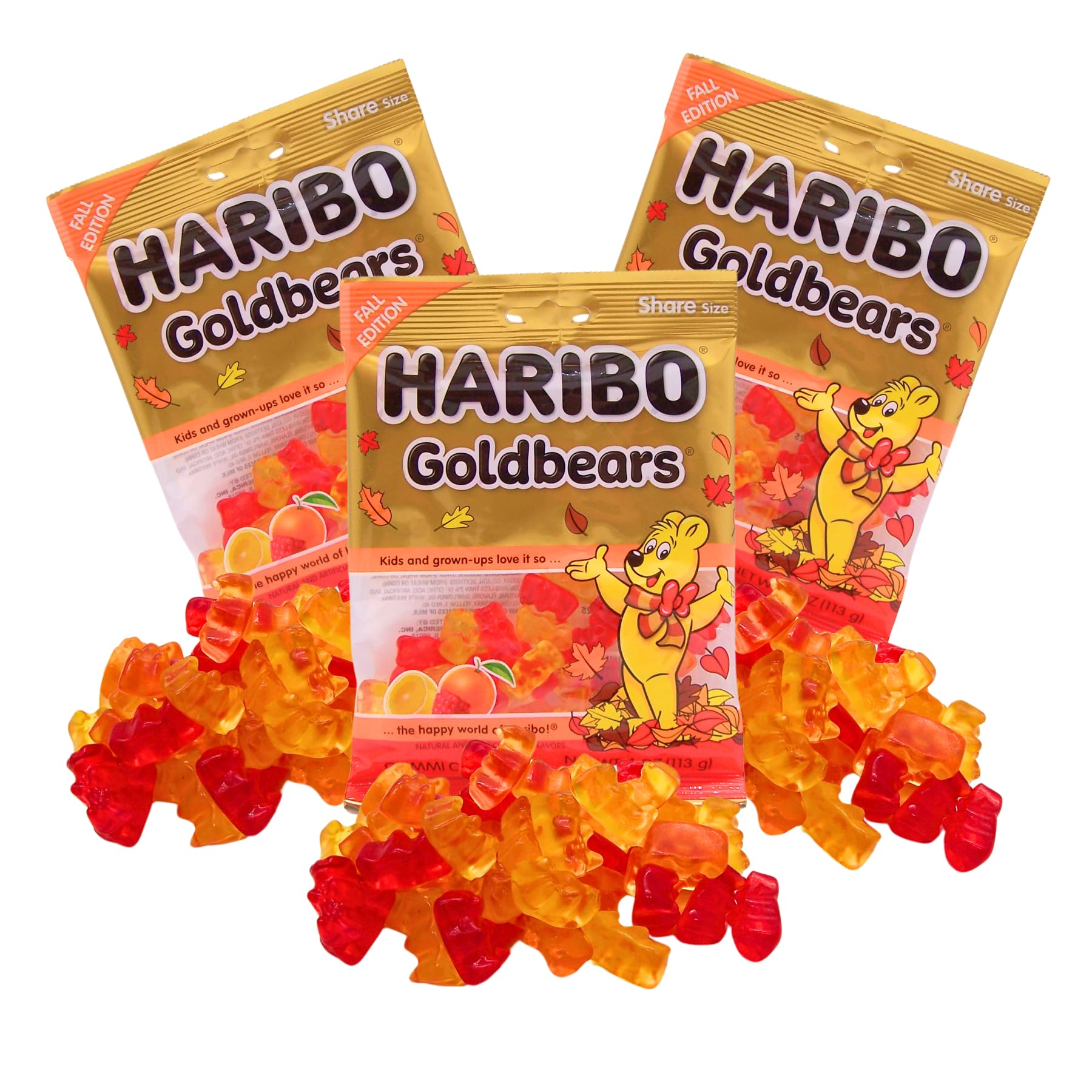 Fall Edition Gummy Bears, Assorted Flavors, Shareable Size Bag, Sweet ...