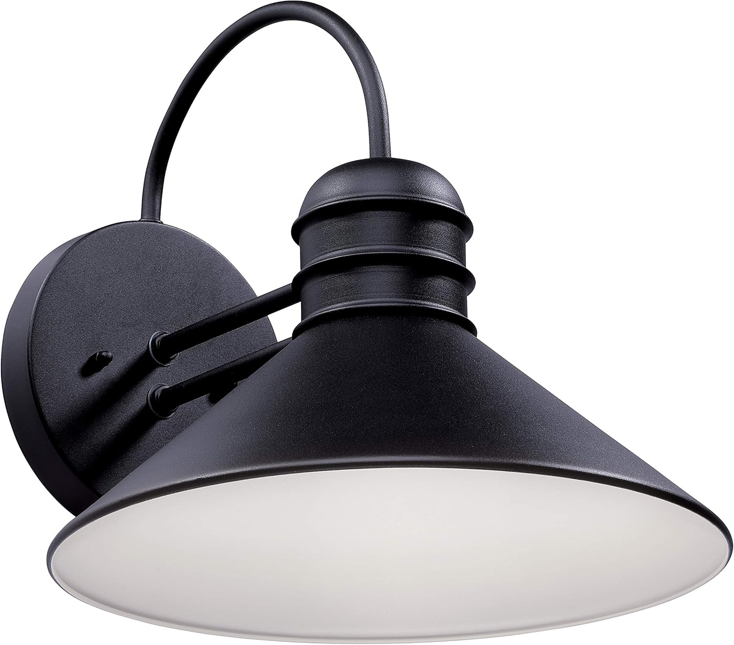 Walter One-Light Dimmable LED Outdoor Wall Fixture, Black - Image 3