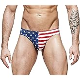 Gary Majdell Sport Mens Print Contour Pouch Bikini Swimsuit
