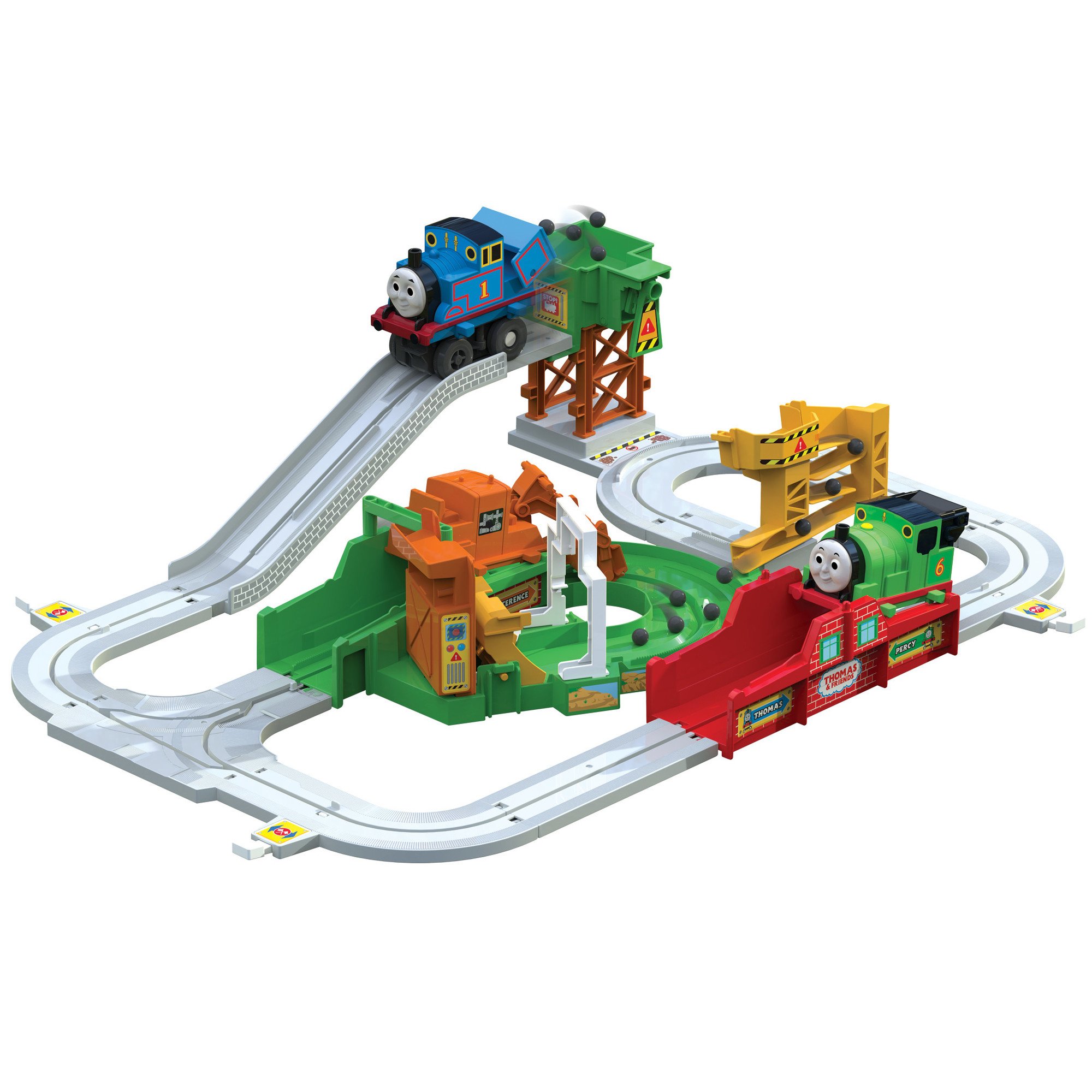 Photo 1 of Thomas and Friends Big Loader — Motorized Thomas the Train Set — Includes Thomas the Train, Percy the Train, and Terence the Tractor — Girls and Boys Ages 3 Years and Up