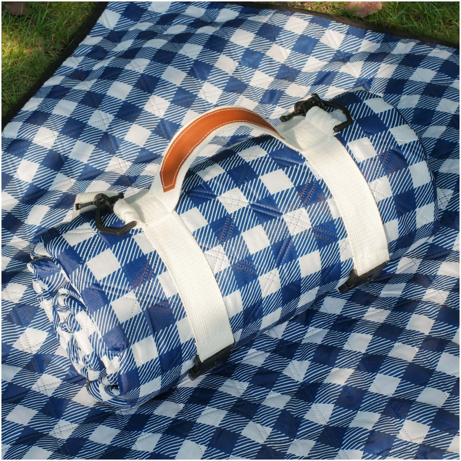 Photo 1 of Genovega Waterproof Picnic Blanket Beach Outdoor Camping Mat Extra Large Foldable Cute Big Travel Essential Accessories Gift Park Patio Lawn Garden Grass Ground PlayMusic Festival Concert Must Have