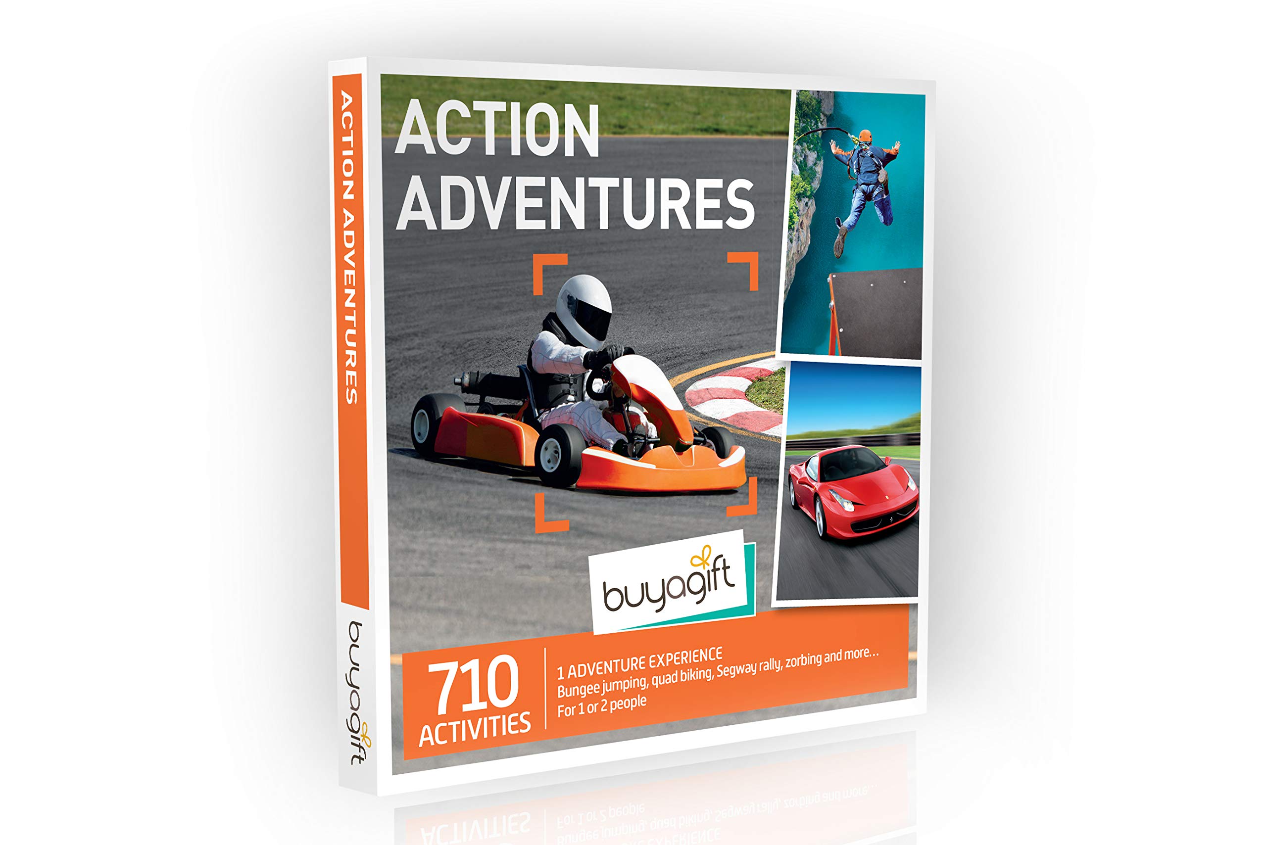 Buyagift Action Adventures Experience Gift Box for 1 or 2 – 710 Thrilling Experience Options