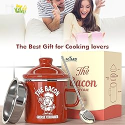 PGYARD Mini Bacon Grease Saver With Strainer - 15OZ