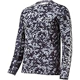 BASSDASH Men’s Camo Fishing Shirts UPF 50+ Long Sleeve Quick Dry Lightweight T-Shirts for Outdoor Hiking Kayaking FS37M