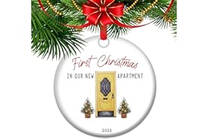 First Christmas in Our New Apartment - 2025 Ornament – Housewarming Keepsake for Renters & Couples | Cozy Starter Home Gift