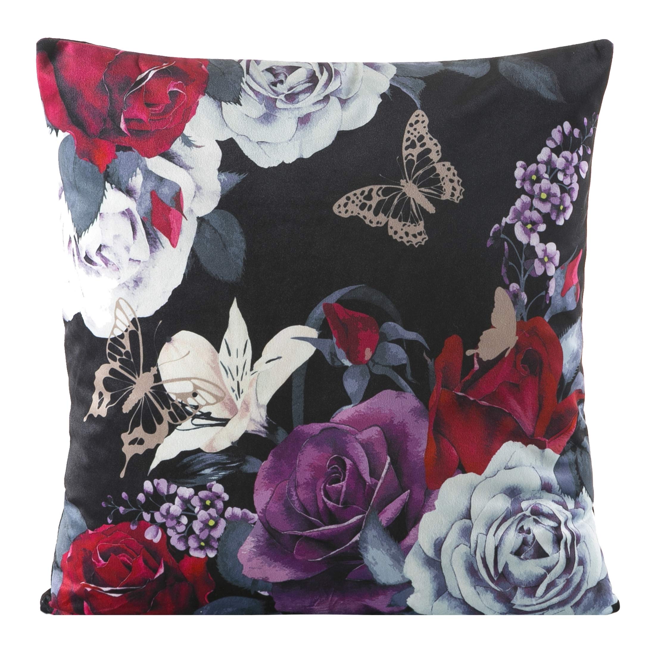 Eurofirany cushion covers cushion covers sofa cushion covers decorative cushions double pack of 2 cushion covers decorative cushion seat cushions steel grey, 45 x 45 cm, 2