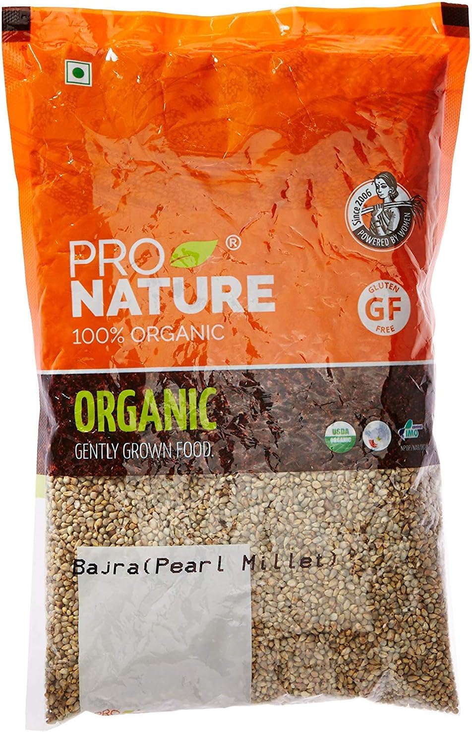 Pro Nature 100% Organic Bajra (Pearl Millet), 500 g by "Bharat Bazaar"