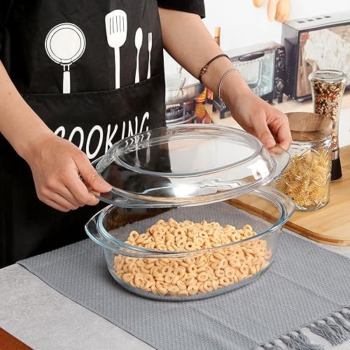 Oval Glass Casserole Dish With Lid Glass Casserole Dishes With