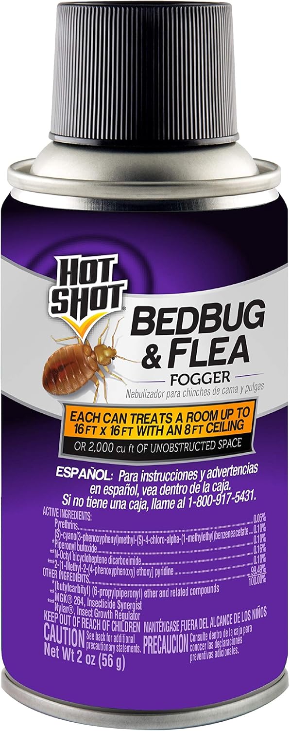 Hot Shot 95911 AC1688 Bedbug & Flea Fogger, Pack of 3, Purple : Hot Shot Bed Bug Fogger : Garden & Outdoor