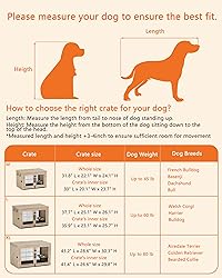 Piskyet Wooden Dog Crate Furniture with