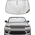 Pigenius Windshield Sun Shade for 2022-2025 Jeep Grand Cherokee Jeep Grand Cherokee. Full Front Window Sunshade Coverage