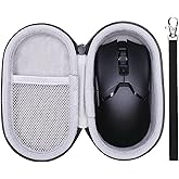 LTGEM Case Compatible with Razer Viper V3 Pro / V3 HyperSpeed/DeathAdder V4 Pro Wireless Gaming Mouse, Hard Shell Carrying Storage Bag - Black(Case Only)