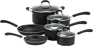 T-fal E938SA Professional Cookware Set for Glass Top Stoves
