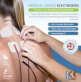 Med-Fit TENS Pads 12 Pack 4 x 3 Reusable Hypoallergenic Electrodes view 4