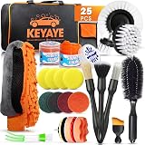 KEYAYE 25 Pcs Car Cleaning Kit Ultra-Soft Detailing Brushes Megkit view 1