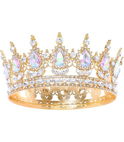 Amazon.com: ASTRUE AB Crystal Tiara Headband for Women  display picture 2