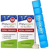 Prevagen Extra Strength with 7-Day Pill Minder, 60 Capsules, 2-Pack | For Your Brain, 4 Month Supply, 20mg Apoaequorin, 50mcg Vitamin D3