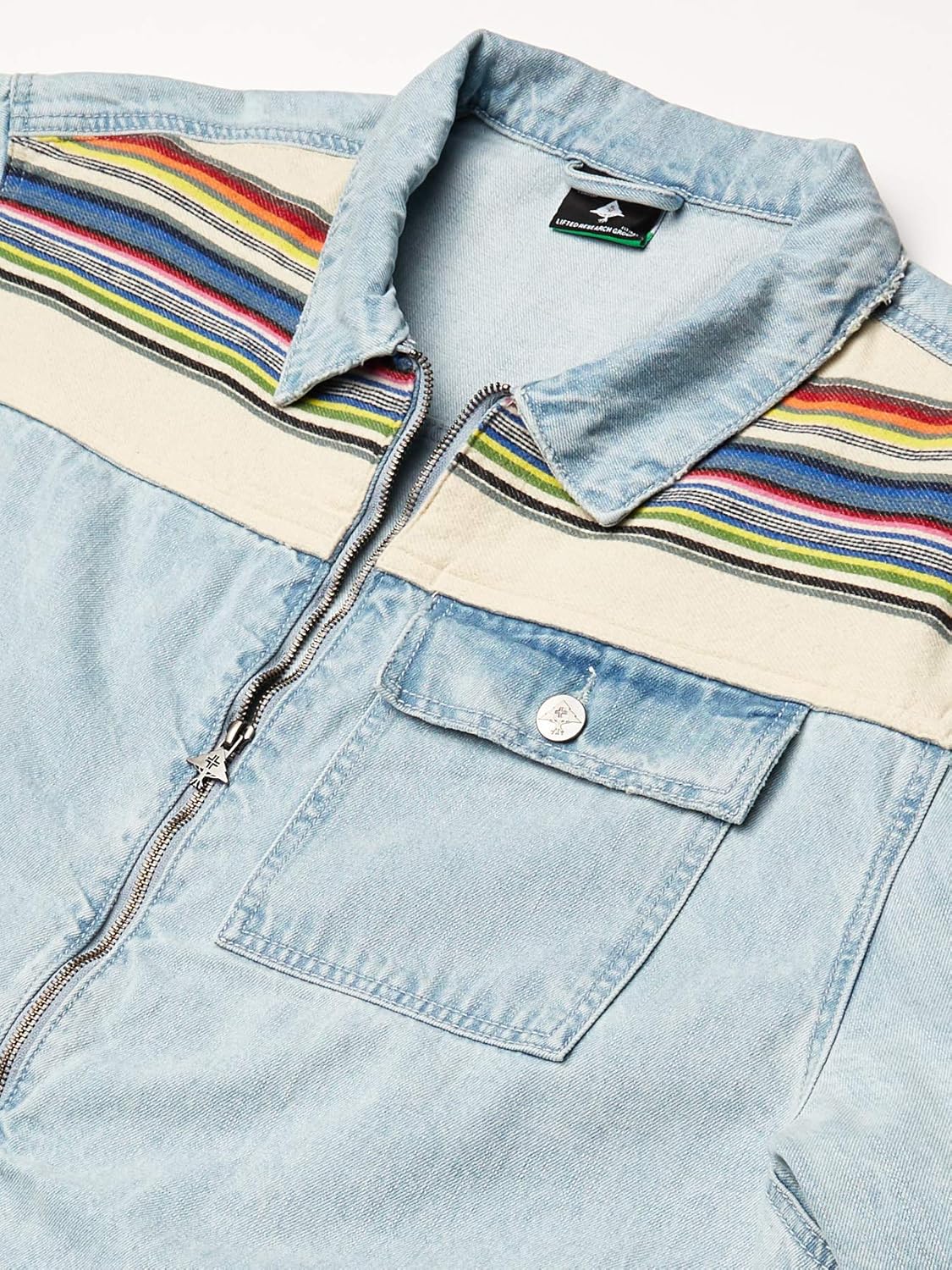 LRG mens Denim Jacket: Clothing