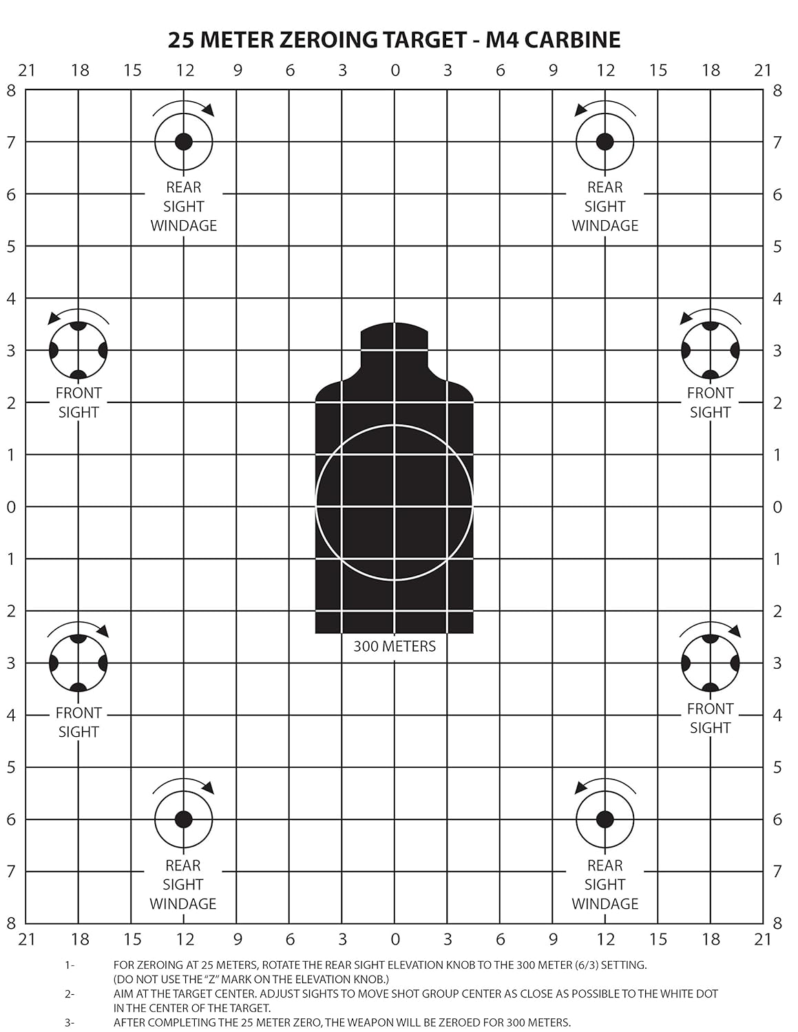 Zeroing Targets Printable Customize And Print