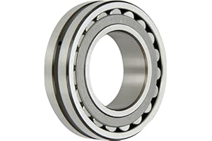 SKF 22210 E Explorer Spherical Roller Bearing, Straight Bore, Standard Tolerance, Steel Cage, Normal Clearance, Metric, 50mm 