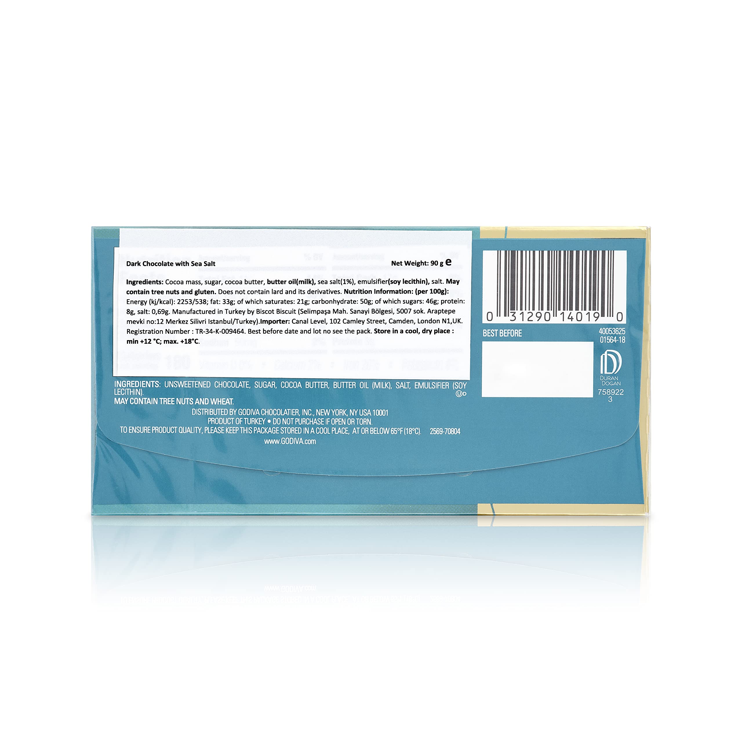 Mua Godiva Signature Sea Salt Dark Chocolate Mini Bars 3.1oz trên