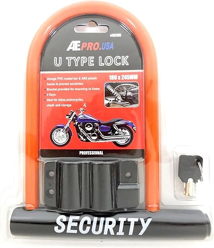 orange bike lock