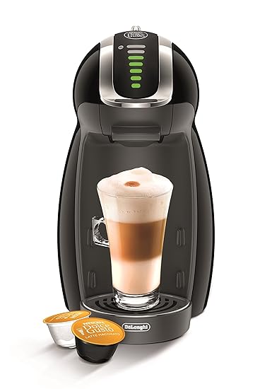 DeLonghi EDG465.B | NESCAFÉ Dolce Gusto Genio|Kapsel Kaffeemaschine|Für heiße und kalte Getränke|15 bar Pumpendruck für samti