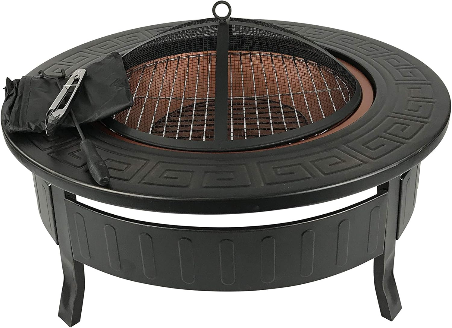 Super Saturday RayGar 3 In 1 Round Fire Pit BBQ Ice Pit Patio Heater