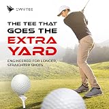 SWIFTEE Premium 10 Degree Golf Tees for Driver or Iron Pack of 10 (Orange) 83mm view 6