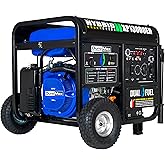 DuroMax XP13000EH 13,000-Watt Dual Fuel Portable Generator - Gas &amp; Propane, Electric Start, Whole Home Backup Power, Transfer Switch Ready, RV &amp; Emergency Ready
