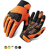 INBIKE Mountain Bike Gloves for Men Knuckle Guard Padded Men's Cycling Gloves Breathable for MTB Motocross Racing Dirtbike