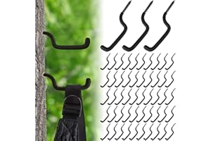 Amylove Bow Hangers for Tree Stand Bow Hooks for Hunting Archery Bow Hunting Accessories Tree Stand Accessories Bow Gear Holder Screw in Accessory Hook Hunting, 4.5 x 1.5 Inch
