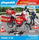 Playmobil 71466 Action Heroes Motorcycle Oil Spill Incident 21 pcs view 4