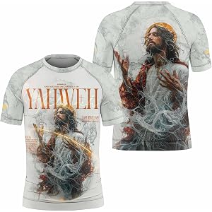 BattleFitGear Kid’s Christian Rash Guard – Faith-Inspired Short-Sleeve Compression Shirt for BJJ, MMA, No-Gi & Gym Training