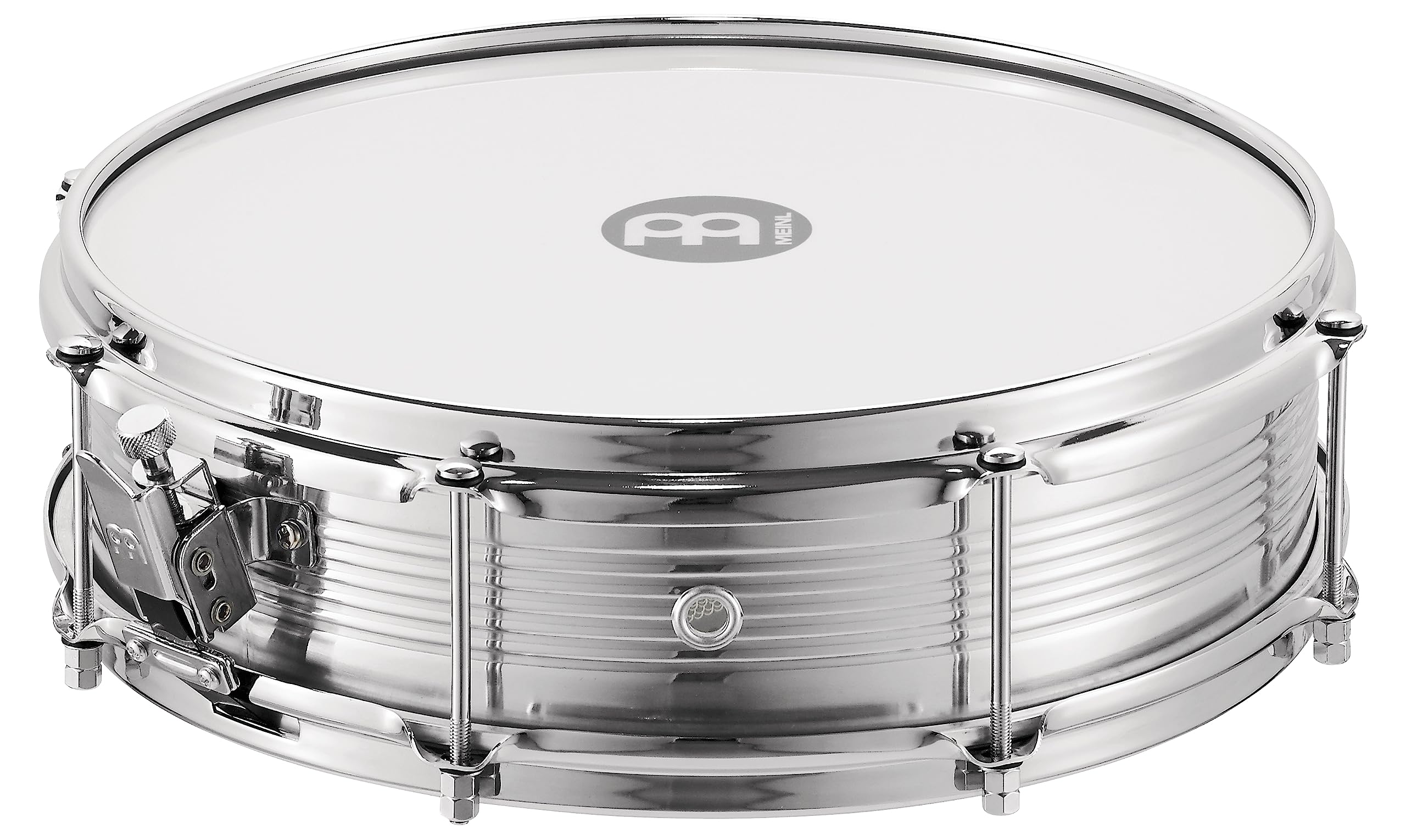 Meinl Percussion Aluminum Series Caixa - Large Percussion Instrument with Snare - Diameter 14 Inches - Aluminum, Silver (CA14)