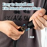 OFFO Shower Head and Hose 1.5m 6 Modes Matte Black 130mm Large Head view 5