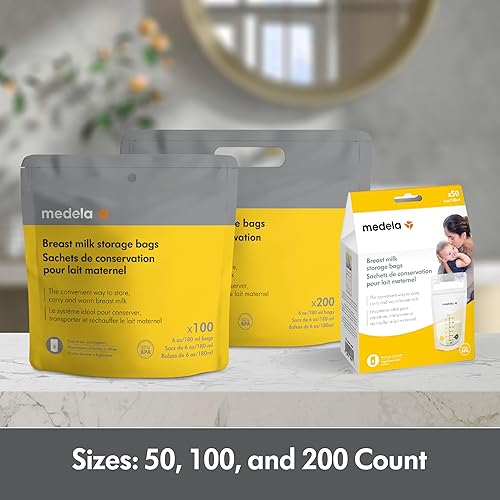 Medela Breastmilk Storage Bags, 50 Count, Ready to Use Breast Milk