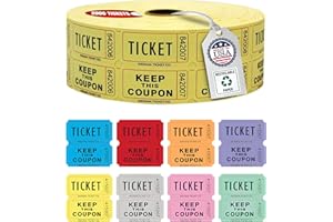 Indiana Ticket CO. Raffle Tickets Double Roll, Premium Quality 50/50 Raffle Tickets, Tickets for Events, Carnivals, Door Priz