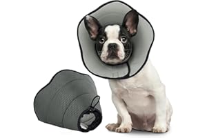 BONTHEE Dog Cone Collar for After Surgery,Adjustable Pet Recovery Collars,Dog Cones Alternative for Small Dogs,Elizabethan Collar for Dogs,E-Collars for Dog Stop Licking WoundM
